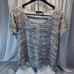 NOTATIONS Petite Short Sleeve Woman's Career Blouse Size PXL